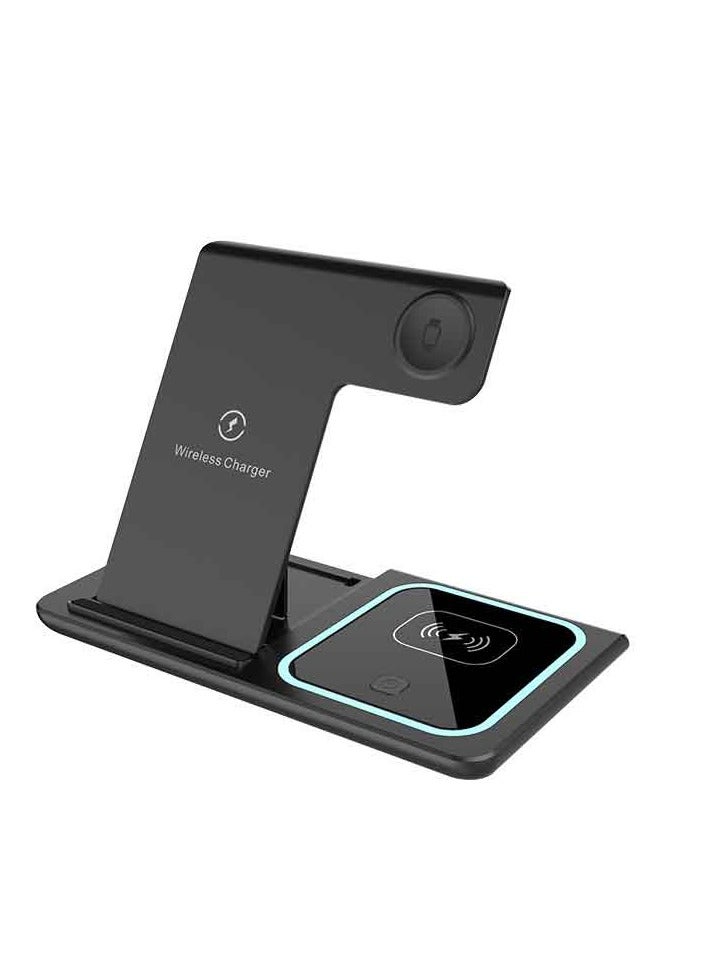 محطة شحن لاسلكية 3 في 1 لأجهزة آبل وسامسونج - Image 5